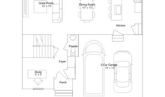 43 Ascot Ave Plan: Charleston w/ Basement, Magnolia, DE 19962