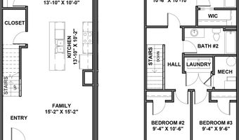 259 E Serenity Ave Plan: Pioneer B (Mid Unit), Tooele, UT 84074