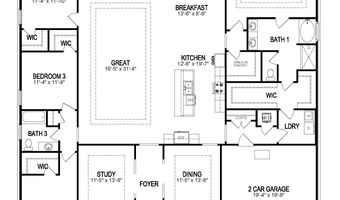 12475 Preakness Dr Plan: Kingston, Denham Springs, LA 70726