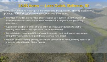 Lees Gulch Rd, Bellevue, ID 83313
