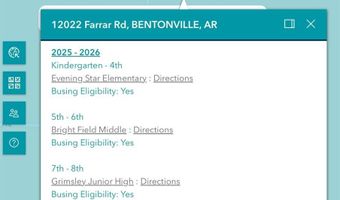 12022 Farrar Rd, Bentonville, AR 72713