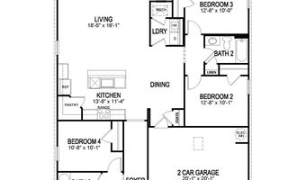 1007 Roberto Ave Plan: Lacombe, Baker, LA 70714