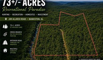 Jim Allred Road, Bankston, AL 35542