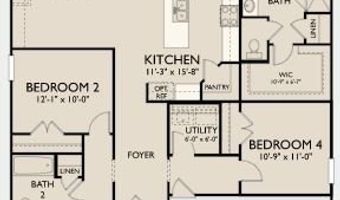 Coyote Meadows by Ashton Woods 1608 Diamond Peak Trail Plan: Coleman, Anna, TX 75409