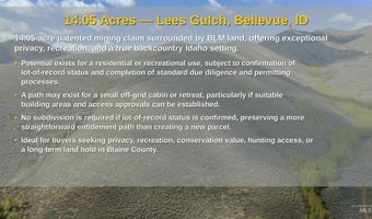 Lees Gulch Rd, Bellevue, ID 83313