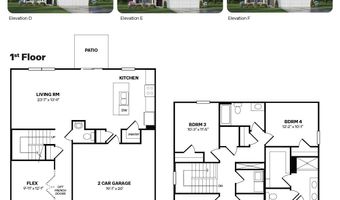 429 Thistle Meadow Ln Plan: BELHAVEN, Aberdeen, NC 28315