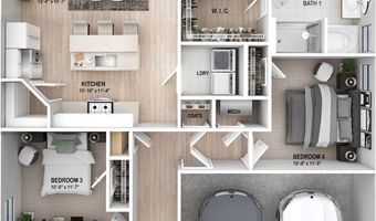 1007 Roberto Ave Plan: Cameron, Baker, LA 70714