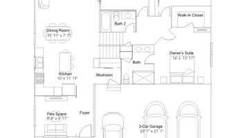 734 151st Ln NW Plan: Courtland ii, Andover, MN 55304