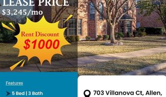 703 Villanova Ct, Allen, TX 75013