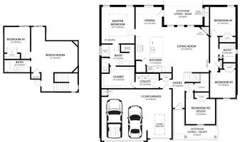 9221 NW 92nd Ter Plan: Hazel Bonus Room - 5 Bedroom, Yukon, OK 73099