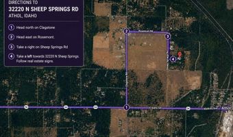 32220 N Sheep Springs Rd, Athol, ID 83801