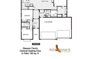 3188 W Bear Creek Way Plan: Gleeson SW 3 Car, Benson, AZ 85602