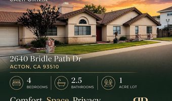 2640 Bridle Path Dr, Acton, CA 93510