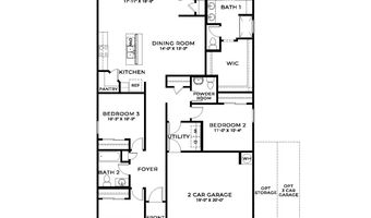 1673 W Shannon Way Plan: Harris, Coolidge, AZ 85128