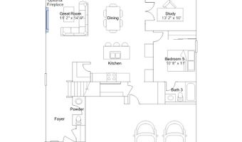 3809 Andean Dr Plan: Paddington, Bargersville, IN 46106