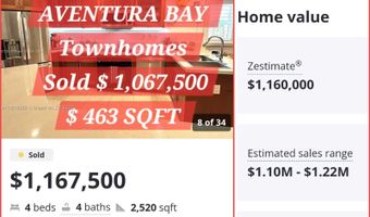 20351 W Country Club Dr TH17, Aventura, FL 33180