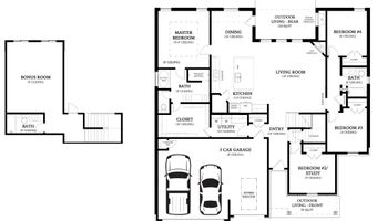 13104 NE 9th St Plan: Hazel Bonus Room, Choctaw, OK 73020