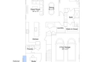 21917 Parkland Trace Ter Plan: Kensington Slab, Boyds, MD 20841