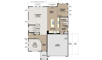 3829 Bozeman Way Plan: Glendale Slab, Bargersville, IN 46106