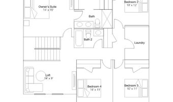 43 Ascot Ave Plan: Charleston w/ Basement, Magnolia, DE 19962