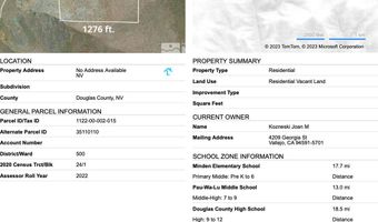 No Address Available APN 1122-00-002-015, Gardnerville, NV 89440