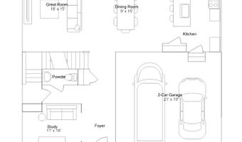43 Ascot Ave Plan: Providence w/ Basement, Magnolia, DE 19962