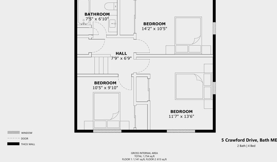 5 Crawford Dr, Bath, ME 04530 - 4 Beds, 2 Bath