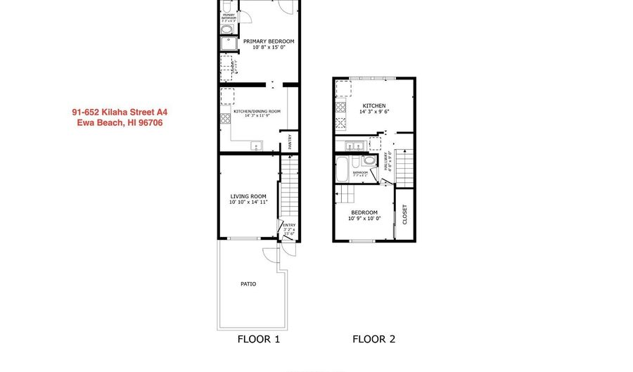 91-652 Kilaha St A4, Ewa Beach, HI 96706 - 2 Beds, 2 Bath