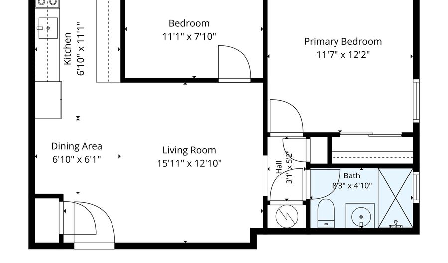 214 AVENUE A B5, Bayonne, NJ 07002 - 2 Beds, 1 Bath