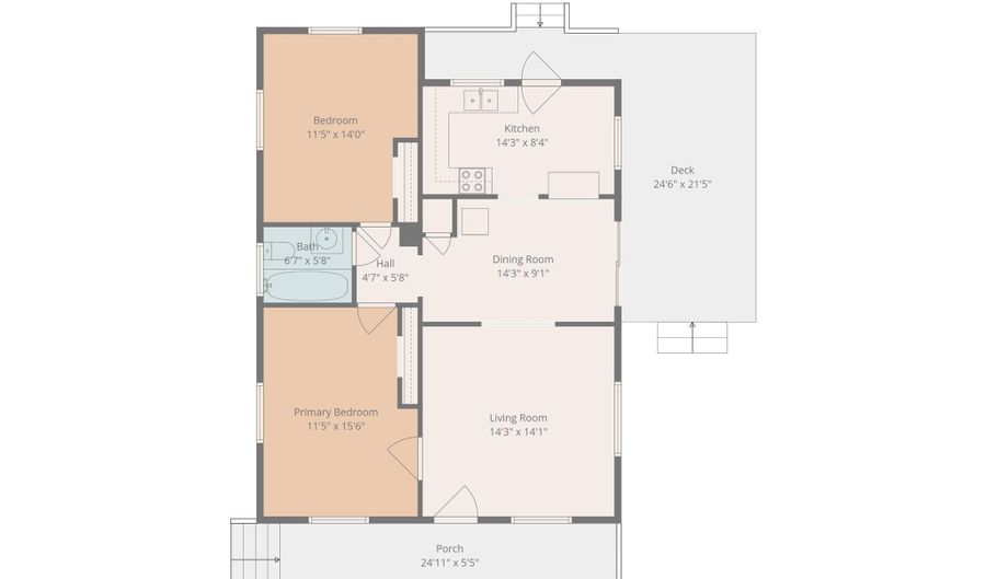 222 Glendale Ave, Asheville, NC 28803 - 2 Beds, 1 Bath