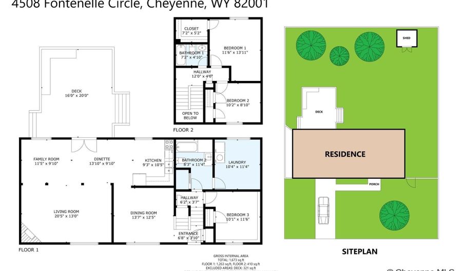 4508 FONTENELLE Cir, Cheyenne, WY 82009 - 3 Beds, 2 Bath