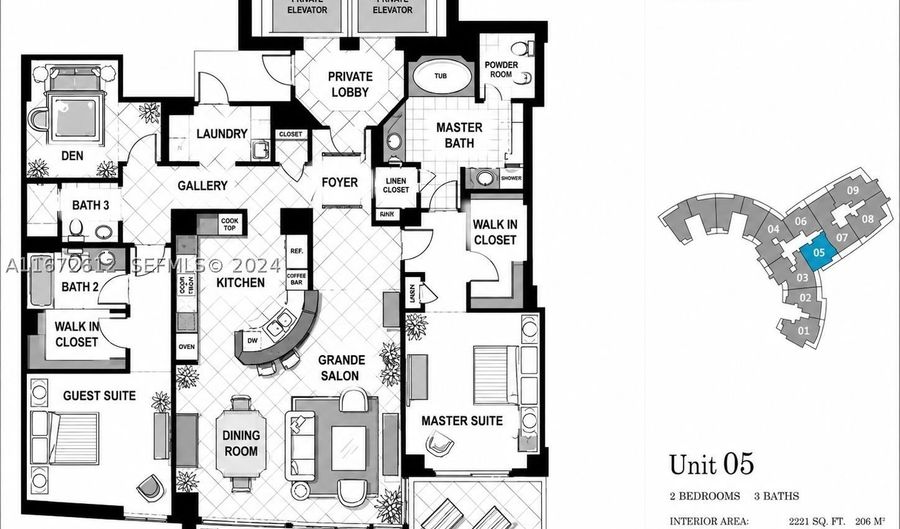 10295 Collins Ave 1605, Bal Harbour, FL 33154 - 2 Beds, 3 Bath