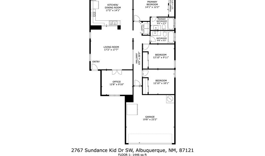 2767 Sundance Kid Dr SW, Albuquerque, NM 87121 - 3 Beds, 2 Bath