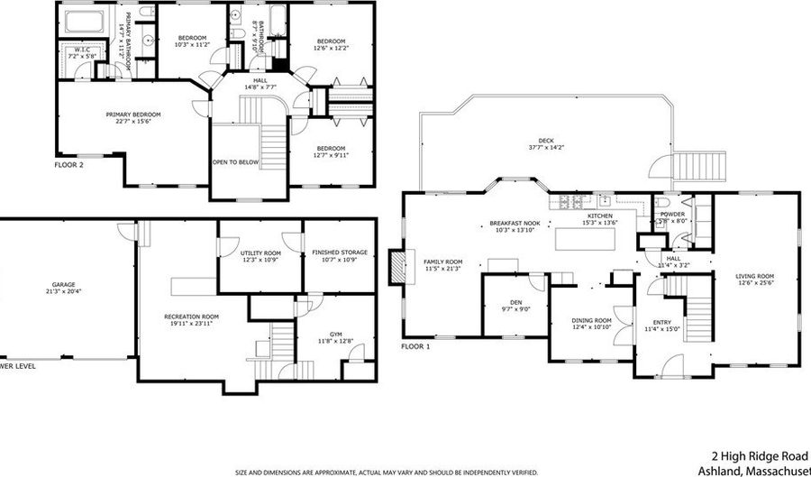 2 High Ridge Rd, Ashland, MA 01721 - 4 Beds, 3 Bath