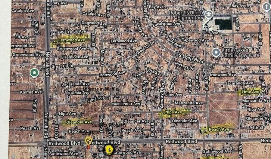 Satinwood Ave, California City, CA 93505 - 0 Beds, 0 Bath