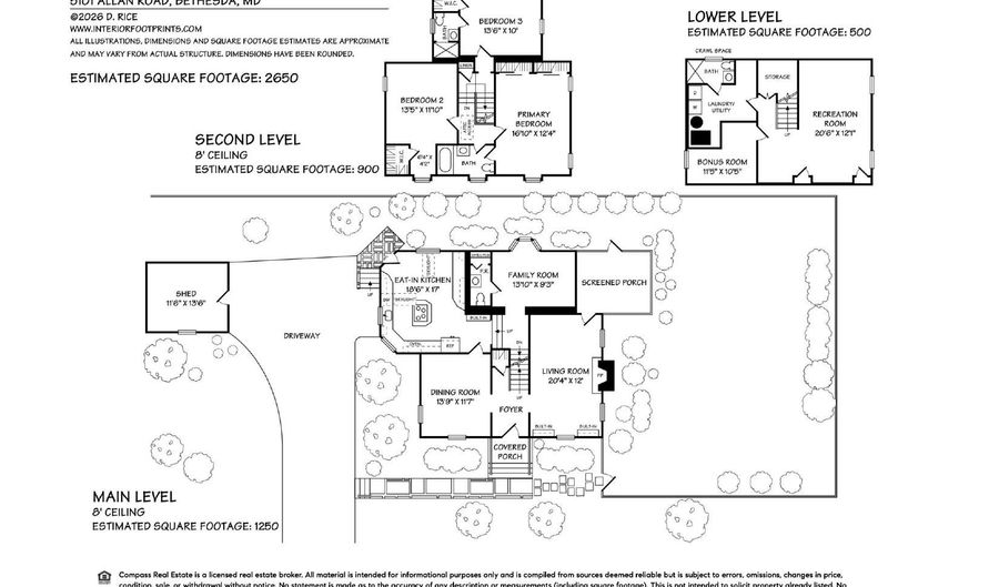 5101 ALLAN Rd, Bethesda, MD 20816 - 3 Beds, 4 Bath