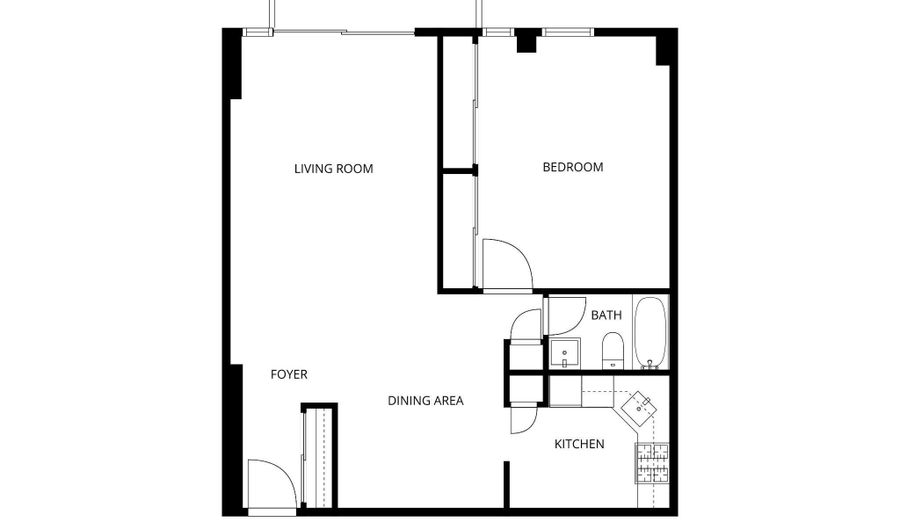 4600 S FOUR MILE RUN Dr 613, Arlington, VA 22204 - 1 Beds, 1 Bath