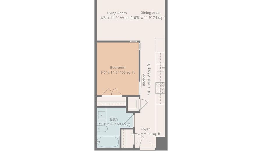 37 L St SE 803, Washington, DC 20003 - 1 Beds, 1 Bath