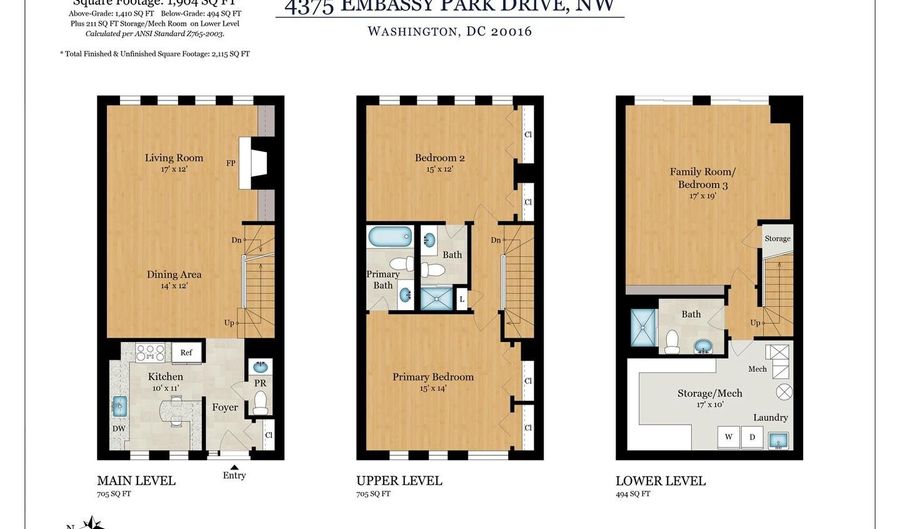 4375 EMBASSY PARK Dr NW, Washington, DC 20016 - 3 Beds, 4 Bath