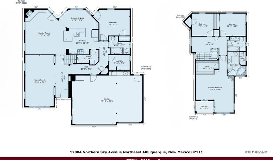 12804 Northern Sky Ave NE, Albuquerque, NM 87111 - 4 Beds, 3 Bath