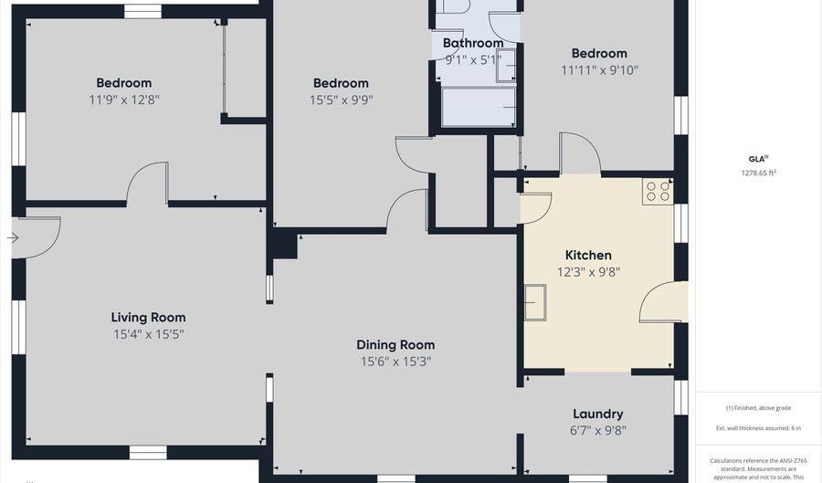 1318 E 28th St, Anderson, IN 46016 - 3 Beds, 1 Bath