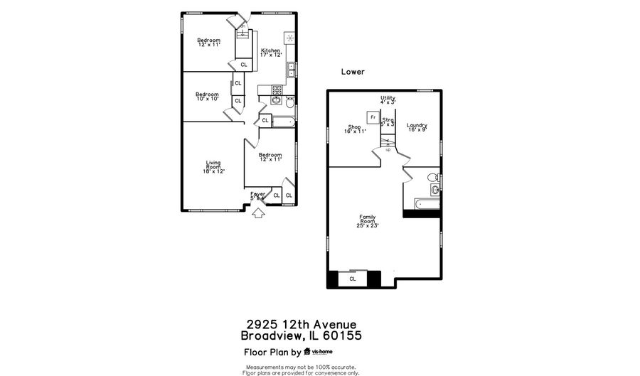 2925 S 12th Ave, Broadview, IL 60155 - 3 Beds, 2 Bath