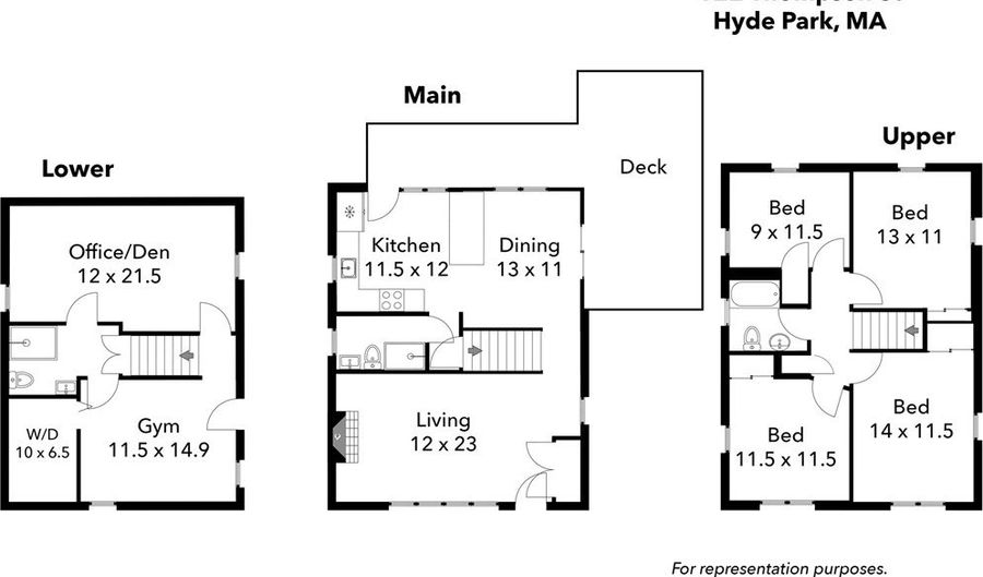 122 Thompson St, Boston, MA 02136 - 4 Beds, 3 Bath