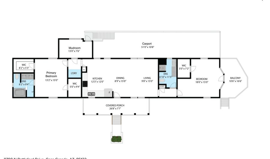 9790 N BATTLEFORD Dr, Casa Grande, AZ 85122 - 2 Beds, 2 Bath