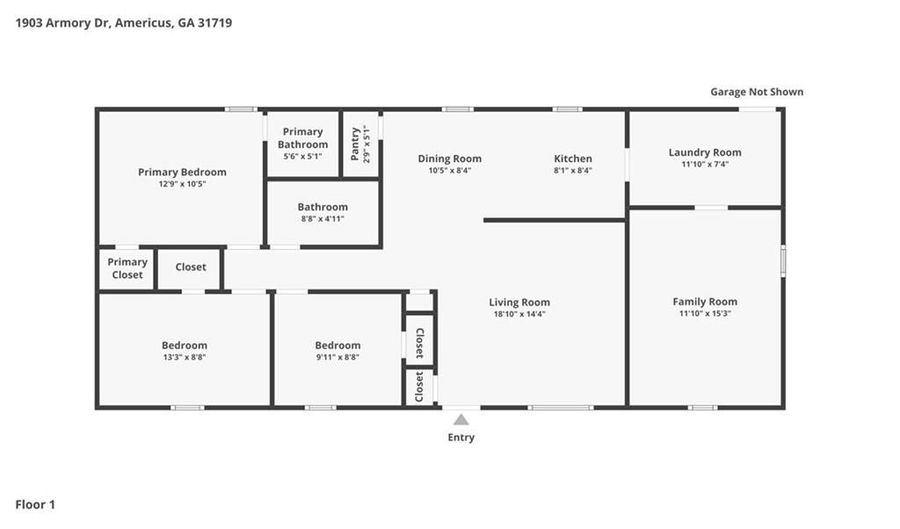1903 Armory Dr, Americus, GA 31719 - 3 Beds, 2 Bath