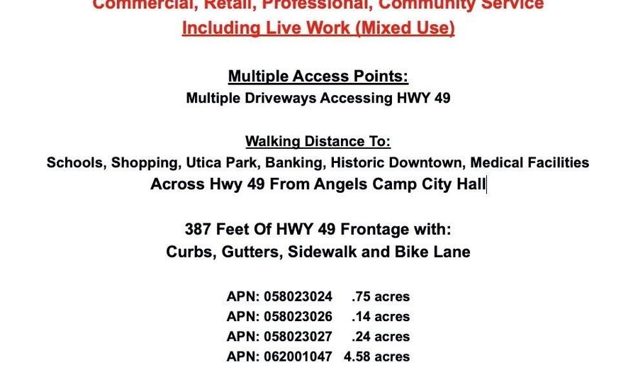 635 S Main St, Angels Camp, CA 95222 - 0 Beds, 0 Bath