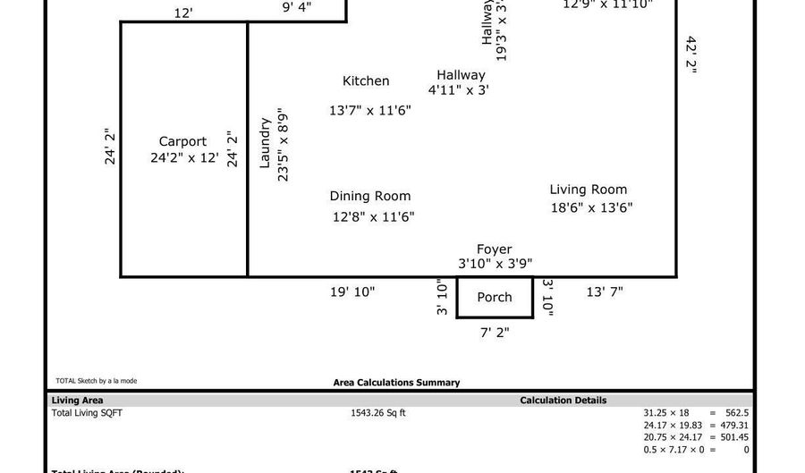 2044 68th Ave, Baton Rouge, LA 70807 - 3 Beds, 1 Bath