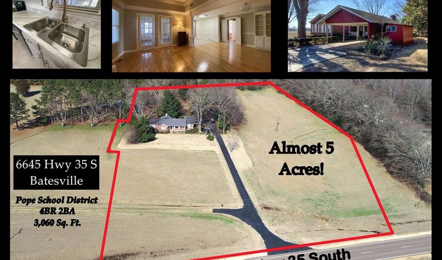 6645 Hwy 35 S, Batesville, MS 38606 - 4 Beds, 2 Bath