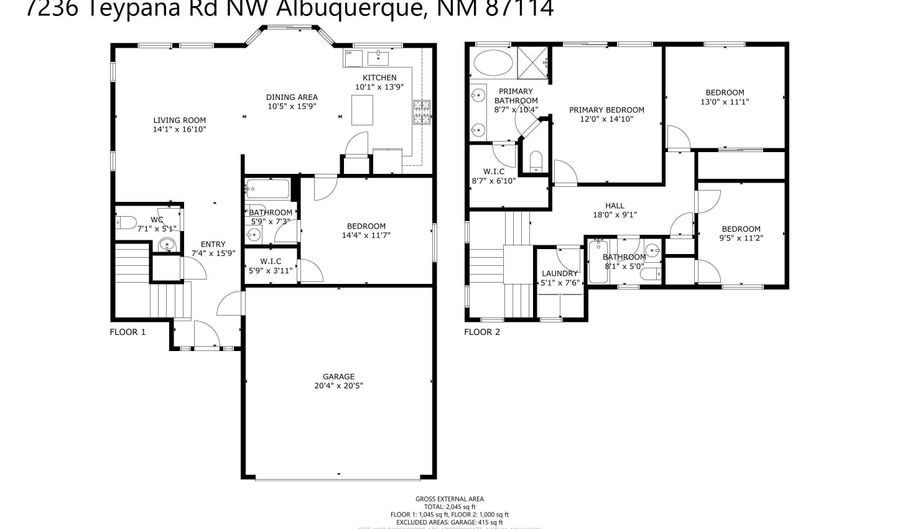 7236 TEYPANA Rd NW, Albuquerque, NM 87114 - 4 Beds, 4 Bath