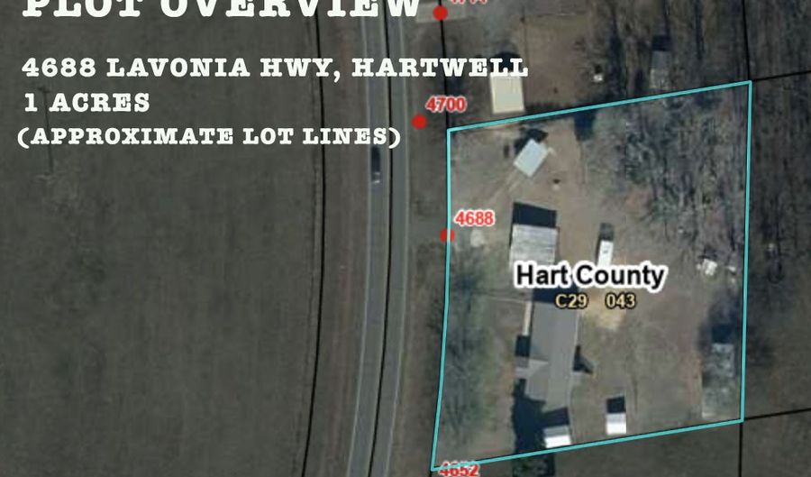 4688 Lavonia Hwy, Hartwell, GA 30643 - 3 Beds, 2 Bath